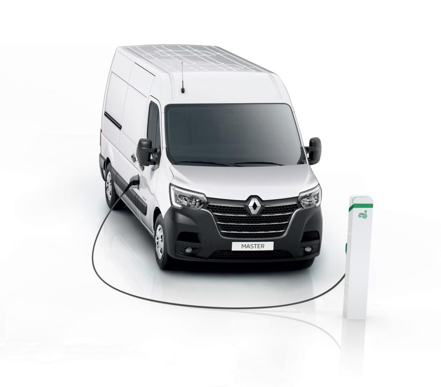 Renault Master met laadpunt