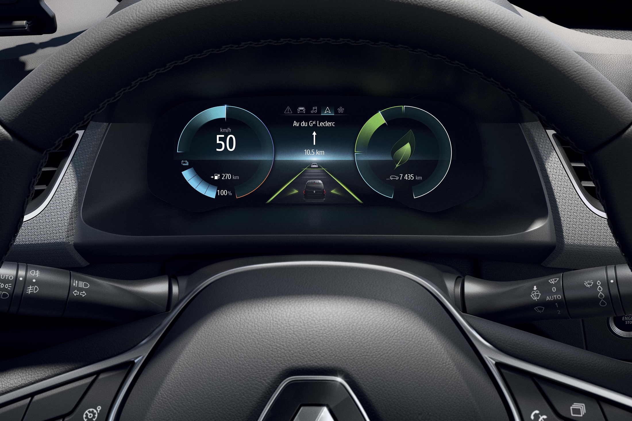 Renault Kangoo E-Tech electric display