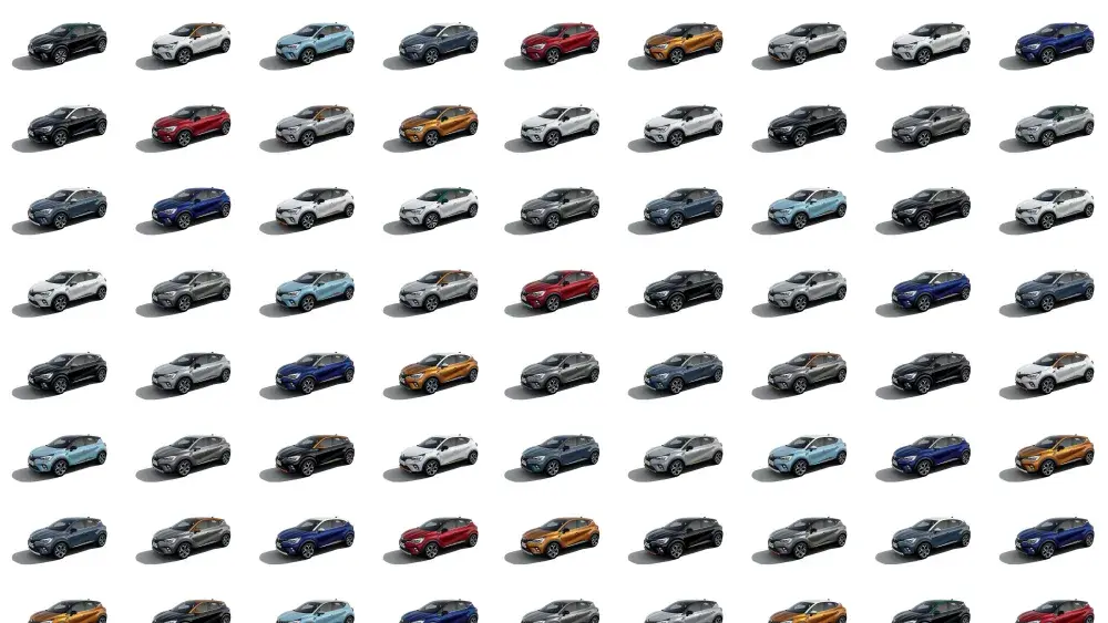 Renault Captur kleurcombinaties